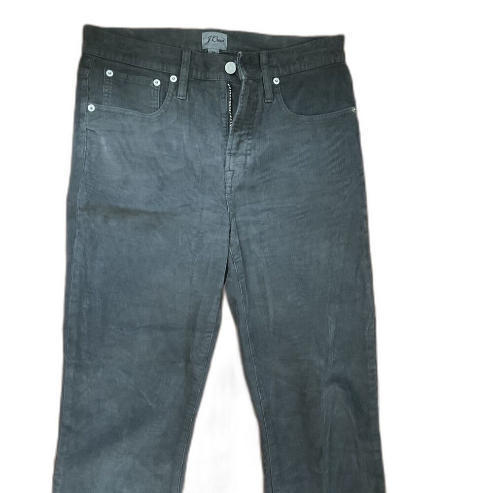 J. Crew Wome's Vintage Slim Straight Corduroy pants size 28 Gray - Picture 12 of 13